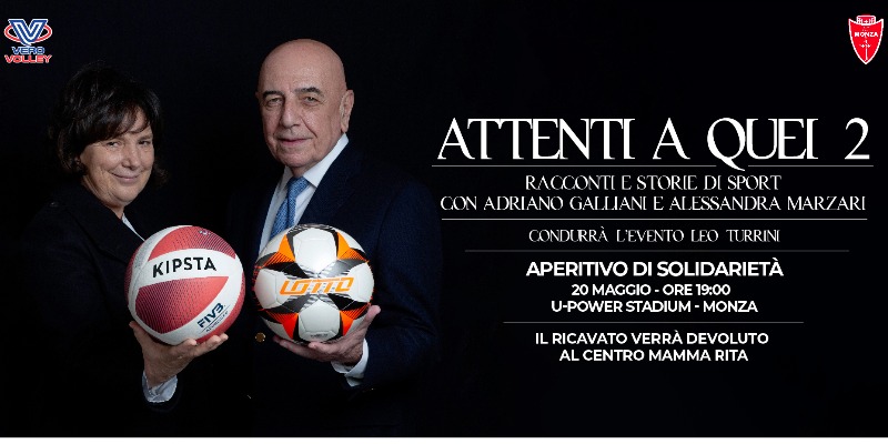 APERITIVO DI SOLIDARIETÀ CON ALESSANDRA MARZARI E ADRIANO GALLIANI