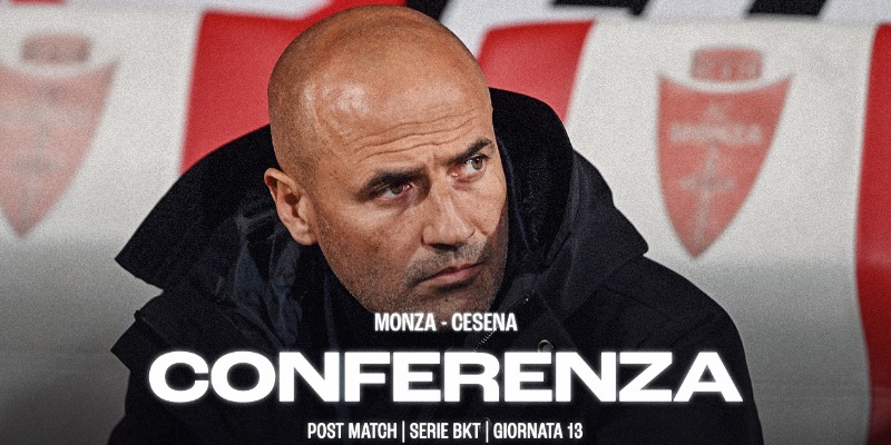 La conferenza di Mister Bianco dopo Monza-Cesena