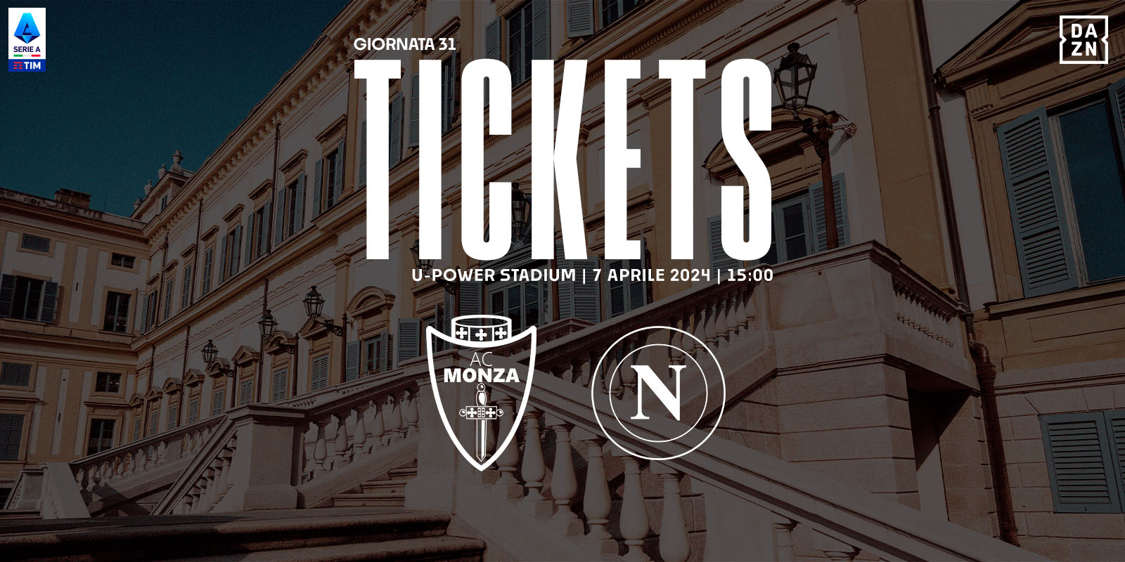 MONZA - NAPOLI: TICKETS INFO