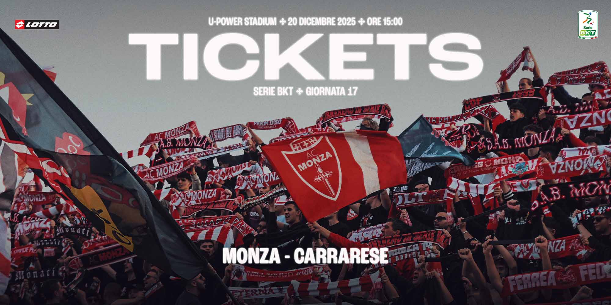 MONZA – CARRARESE: info biglietti 