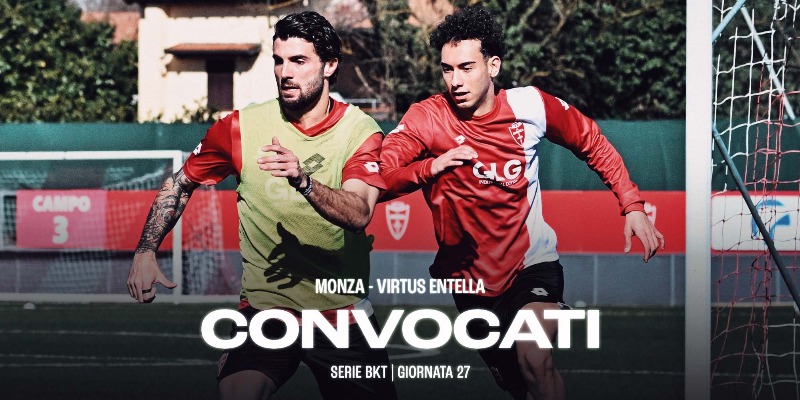MONZA-VIRTUS ENTELLA: i convocati