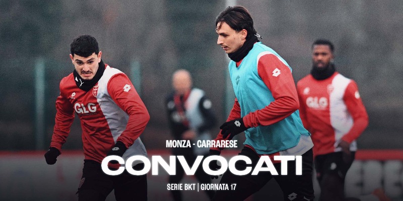 MONZA-CARRARESE: i convocati