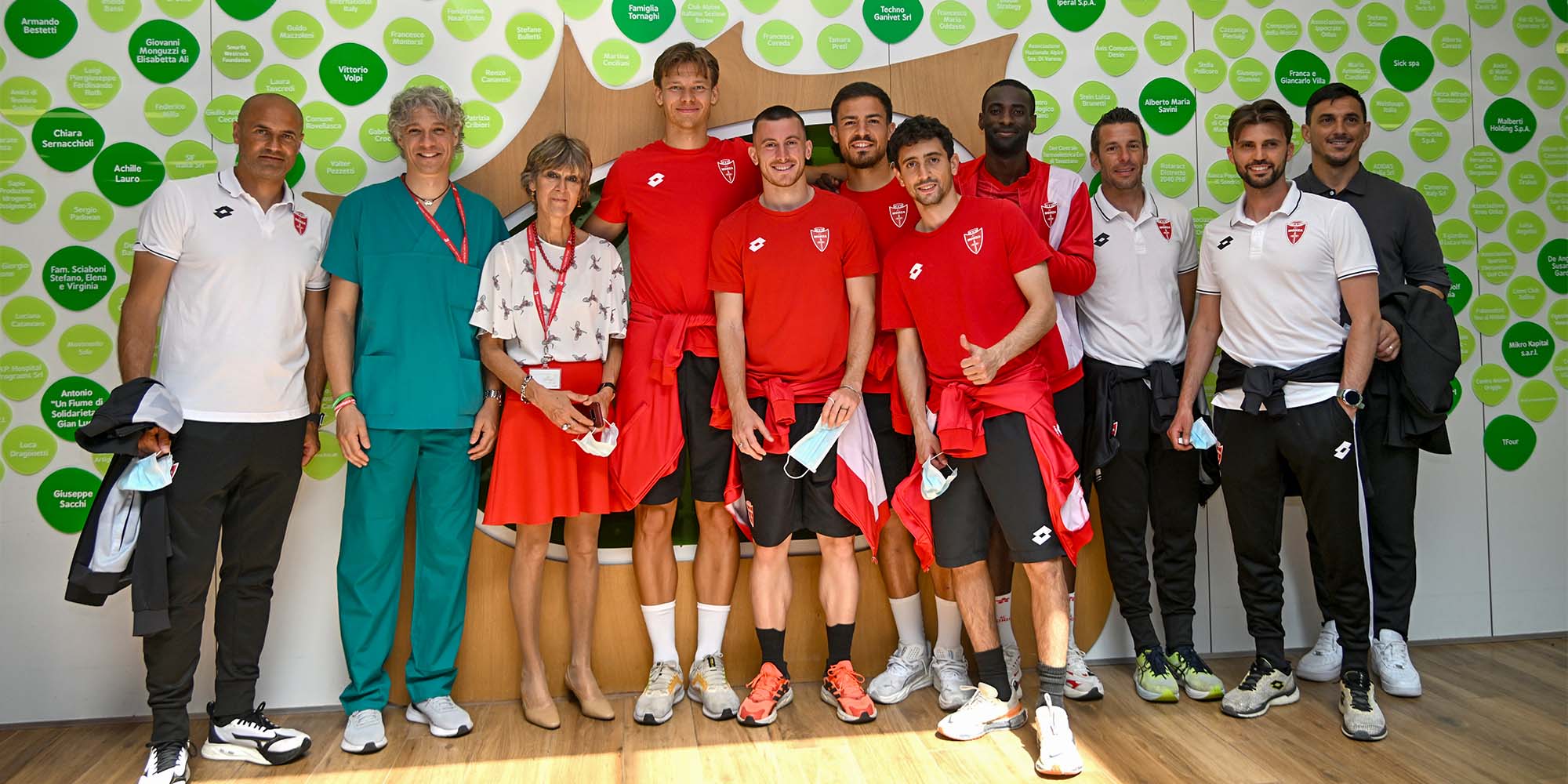 AC Monza in visita al Centro Maria Letizia Verga