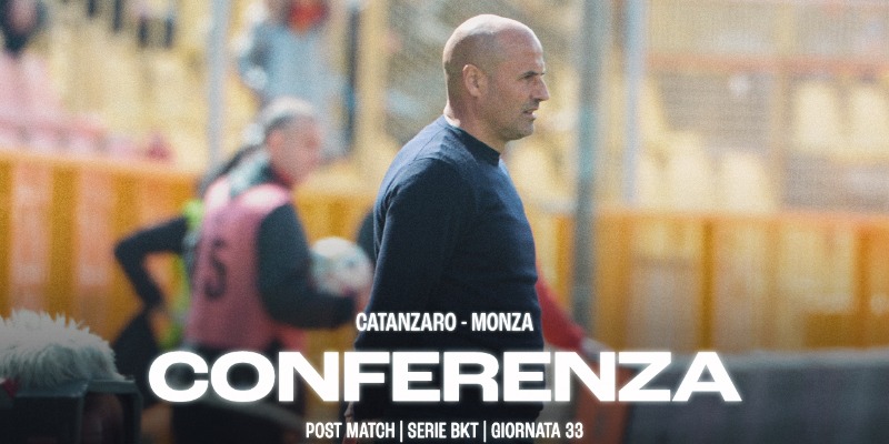 La conferenza di Mister Bianco dopo Catanzaro-Monza