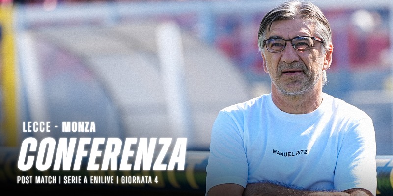La conferenza di Mister Juric dopo Lecce-Monza