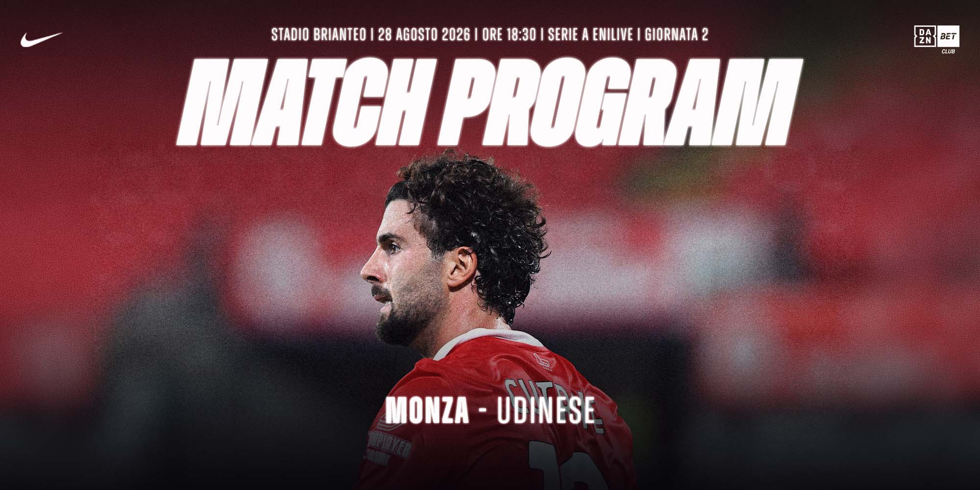 MONZA - UDINESE: digital match program