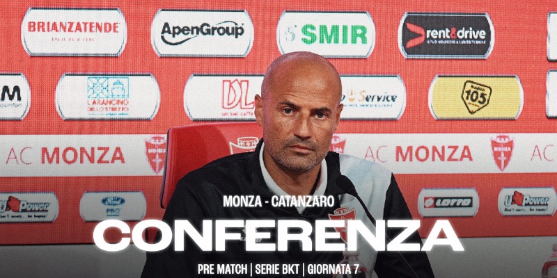 La conferenza di Mister Bianco prima di Monza-Catanzaro