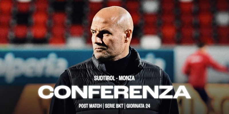 La conferenza di Mister Bianco dopo Sudtirol-Monza