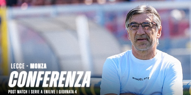 La conferenza di Mister Juric dopo Lecce-Monza