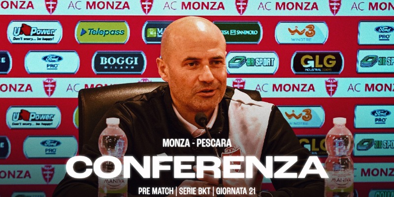 La conferenza di Mister Bianco prima di Monza-Pescara