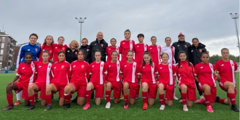 UNDER 19 FEMMINILE: MONZA-3TEAM BRESCIA 8-1, LE BIANCOROSSE VINCONO E REGALANO SPETTACOLO
