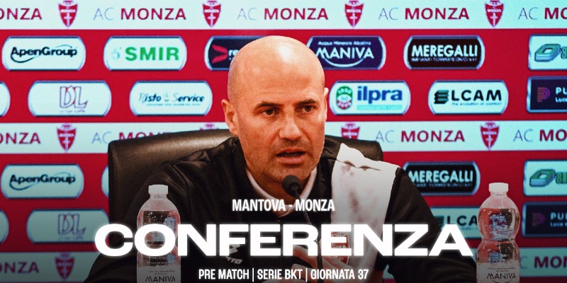 La conferenza di Mister Bianco prima di Mantova-Monza