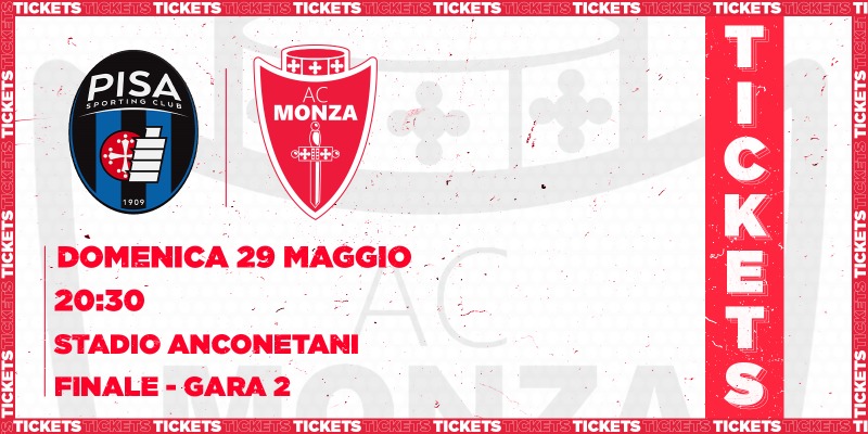Pisa - Monza: info biglietti settore ospiti