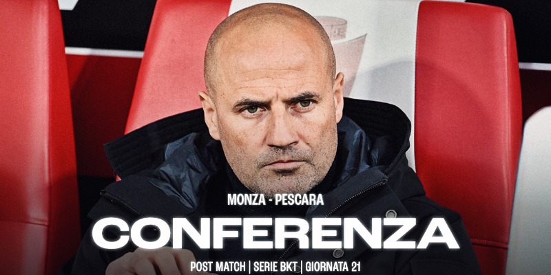 La conferenza di Mister Bianco dopo Monza-Pescara