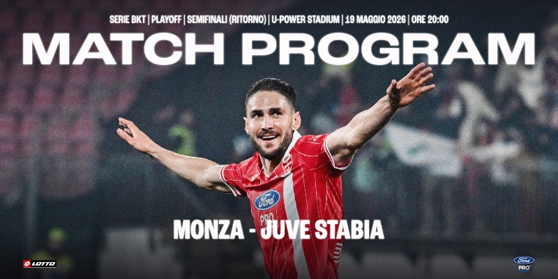 MONZA - JUVE STABIA: digital match program
