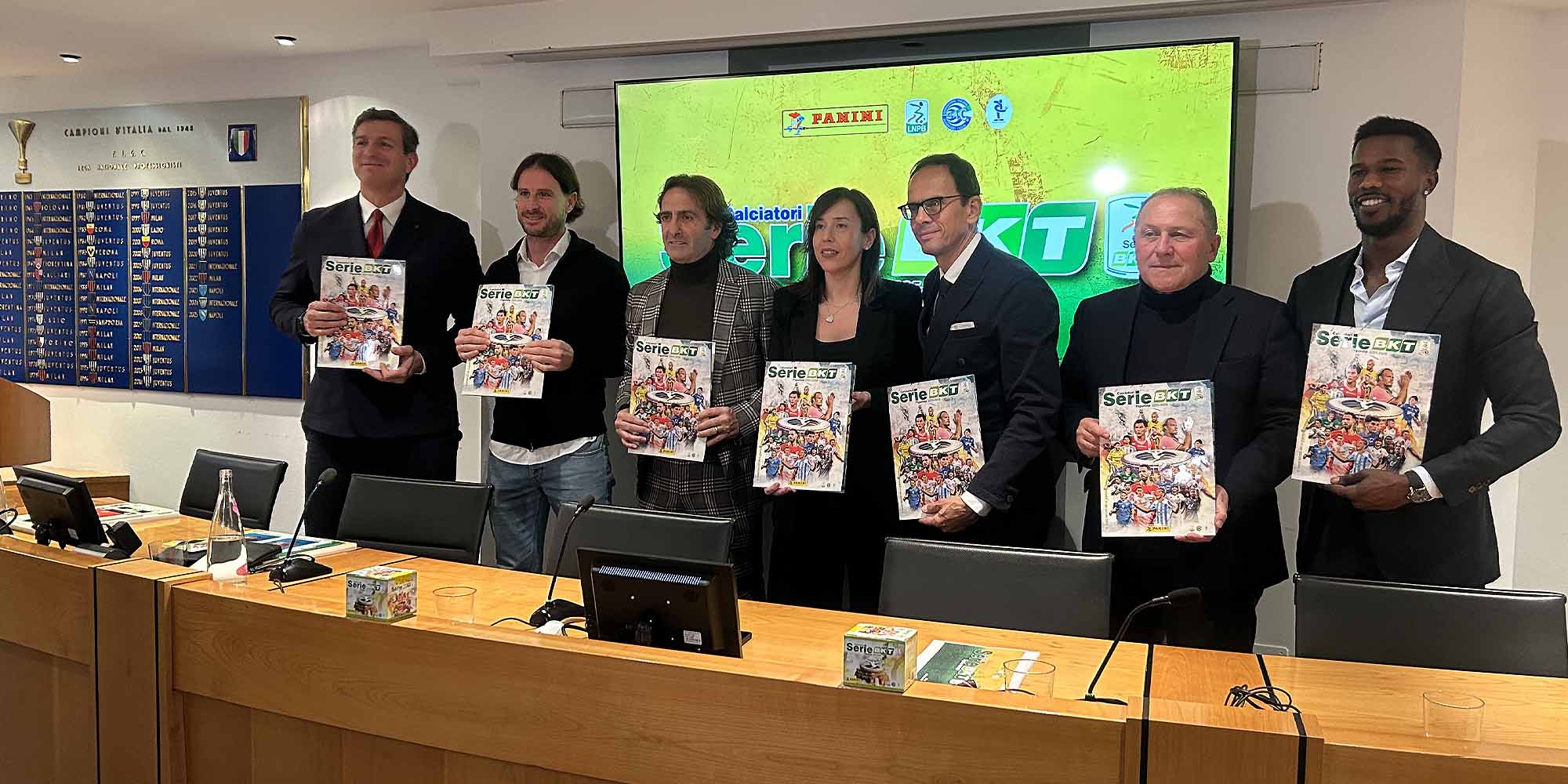 Keita alla presentazione delle figurine Panini Serie BKT