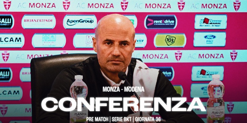 La conferenza di Mister Bianco prima di Monza-Modena