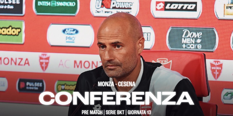 La conferenza di Mister Bianco prima di Monza-Cesena