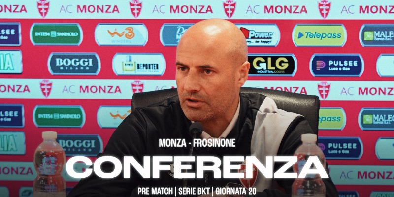 La conferenza di Mister Bianco prima di Monza-Frosinone