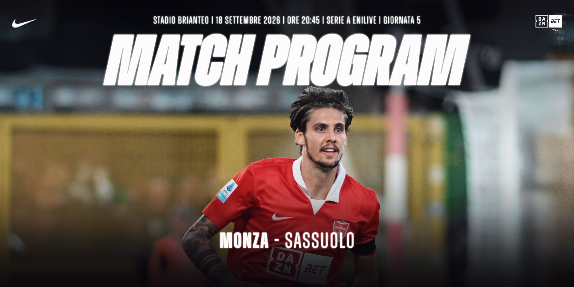 MONZA - SASSUOLO: digital match program