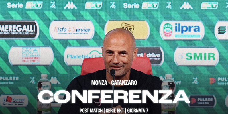 La conferenza di Mister Bianco dopo Monza-Catanzaro