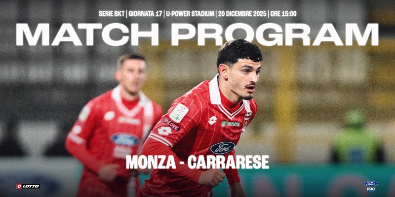 MONZA - CARRARESE: digital match program