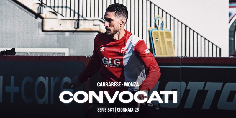 CARRARESE-MONZA: i convocati